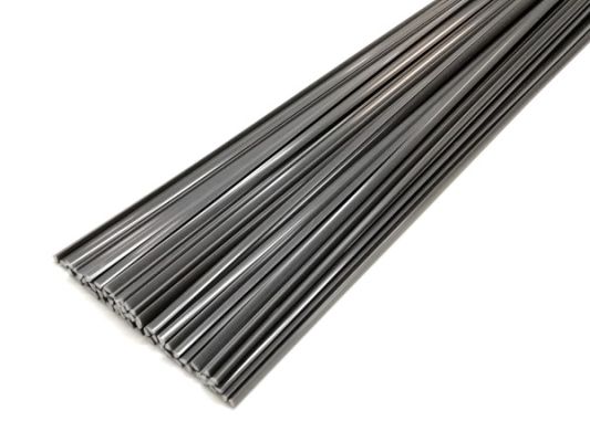 Plastique baguettes de soudure PVC-U rigide 6mm Triangulaire Gris 1kg barres